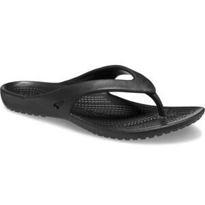 Crocs Kadee II Flip Flop Summer Sandals Women's Size 6 / Kids 4Y J4 Black New